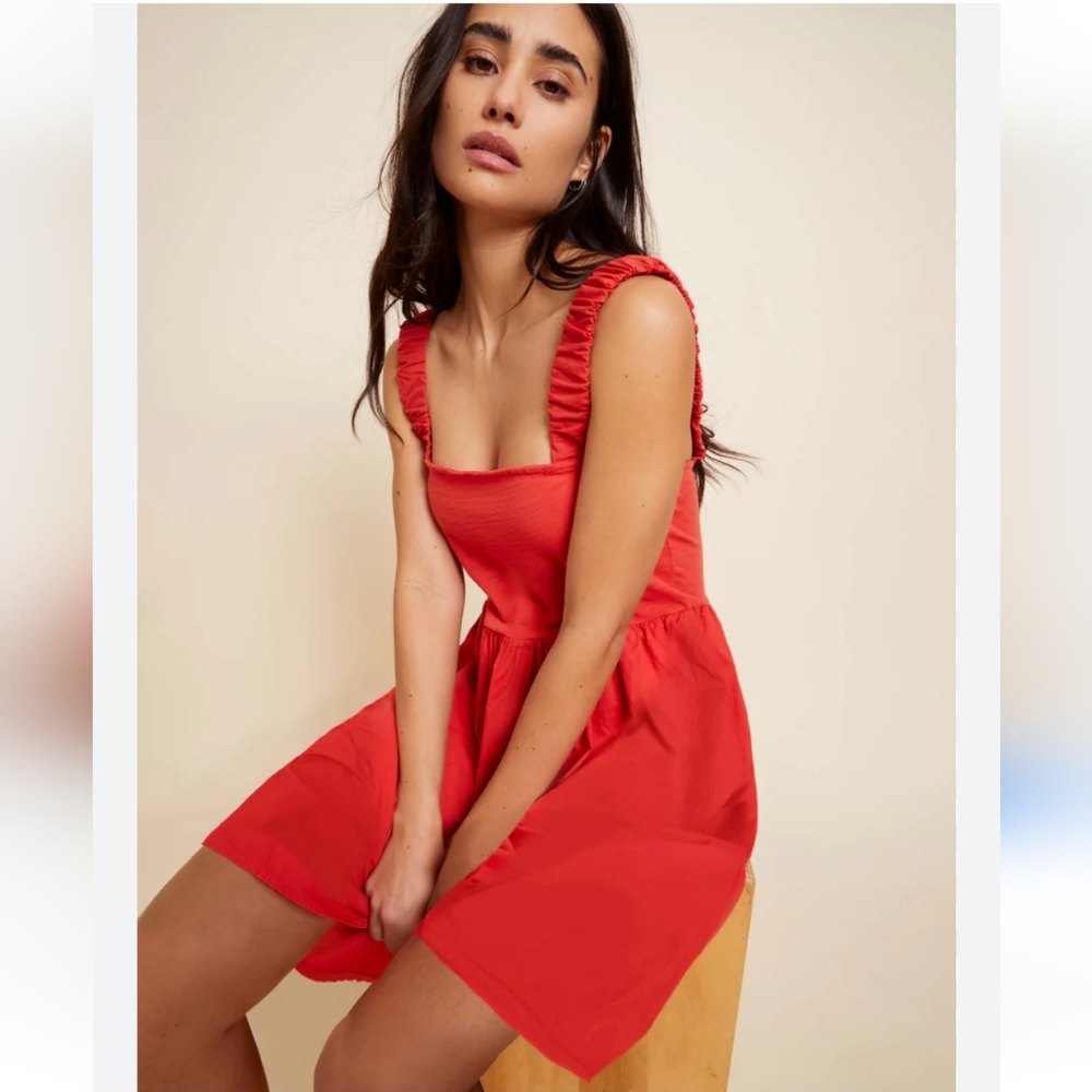 Nation LTD Harlyn Babydoll Mini Dress Anthropologie